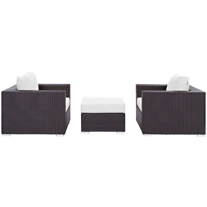 Converge 3 Piece Outdoor Patio Sofa Set