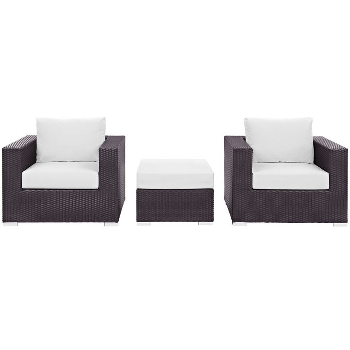 Converge 3 Piece Outdoor Patio Sofa Set