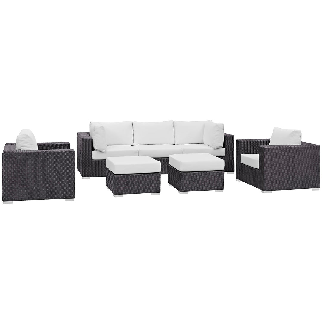 Concord 7 Piece Outdoor Patio Sectional Set