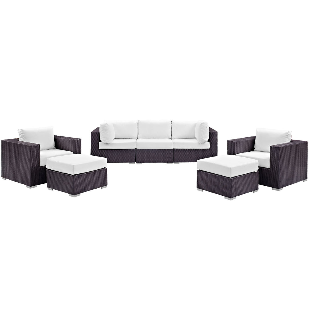 Concord 7 Piece Outdoor Patio Sectional Set