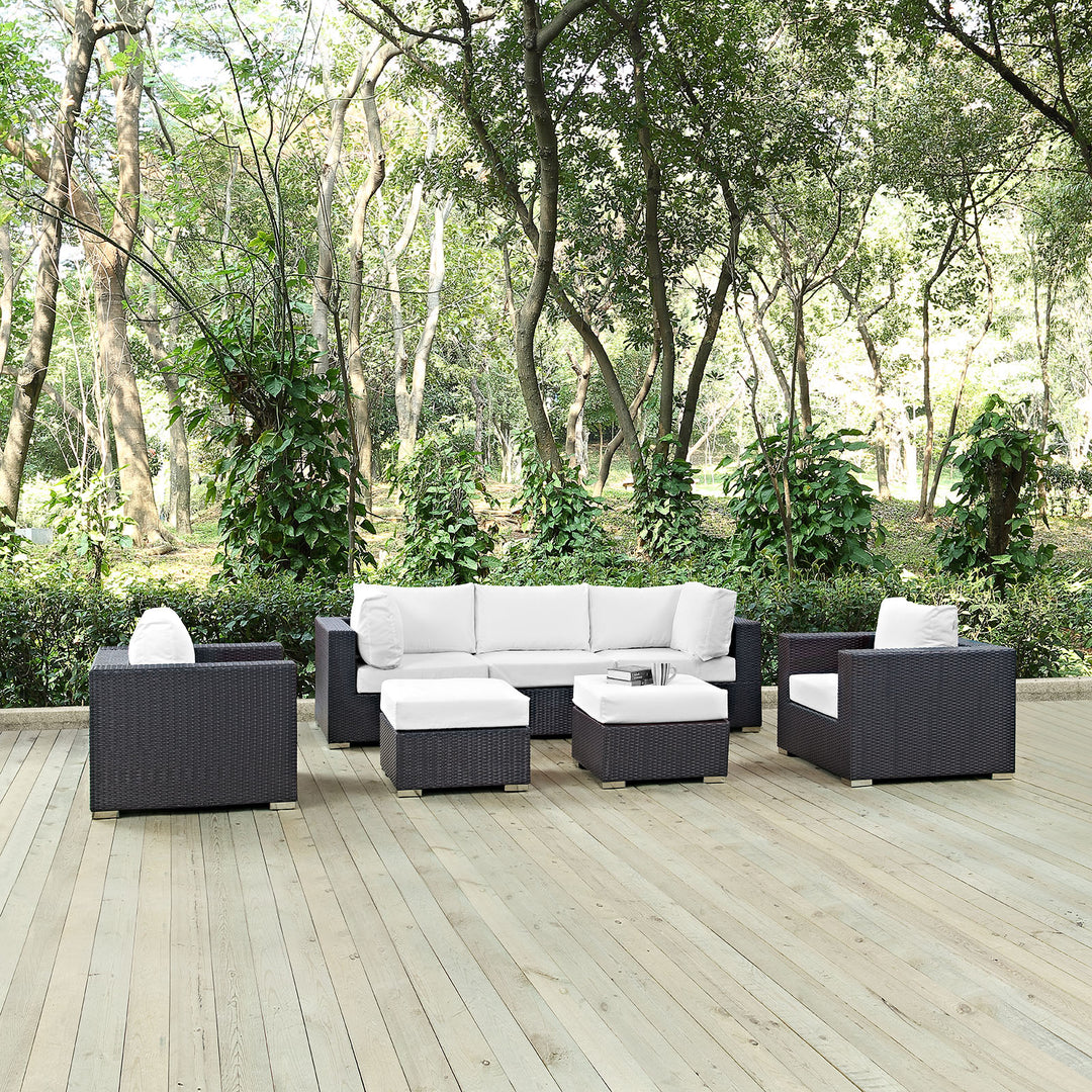 Concord 7 Piece Outdoor Patio Sectional Set