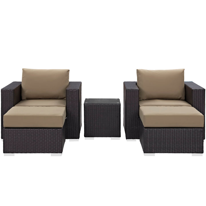 Compose 5 Piece Outdoor Patio Sectional Set