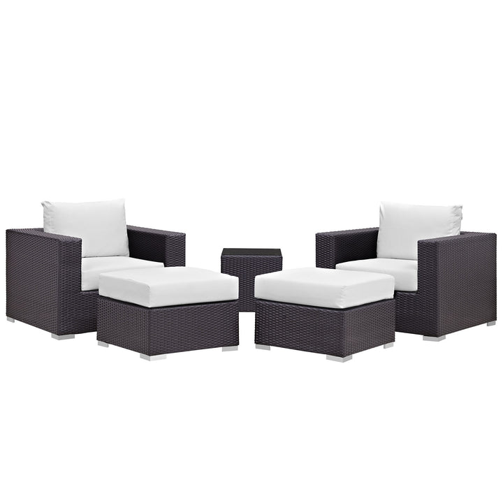 Compose 5 Piece Outdoor Patio Sectional Set