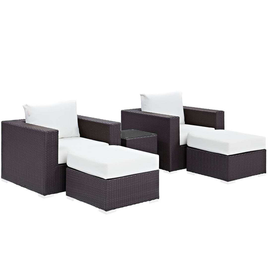 Compose 5 Piece Outdoor Patio Sectional Set