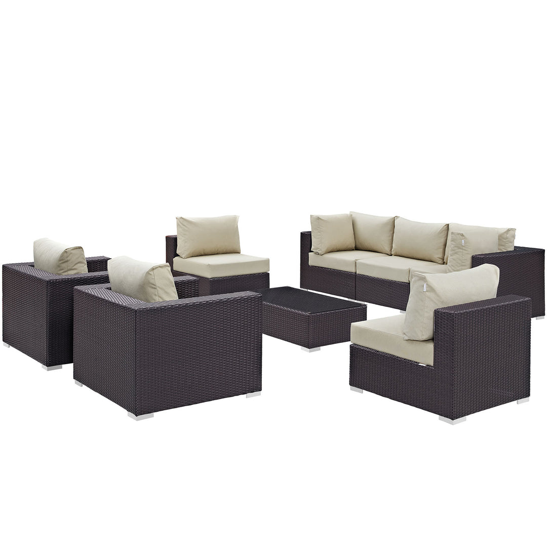 Converge 8 Piece Outdoor Patio Sofa Set