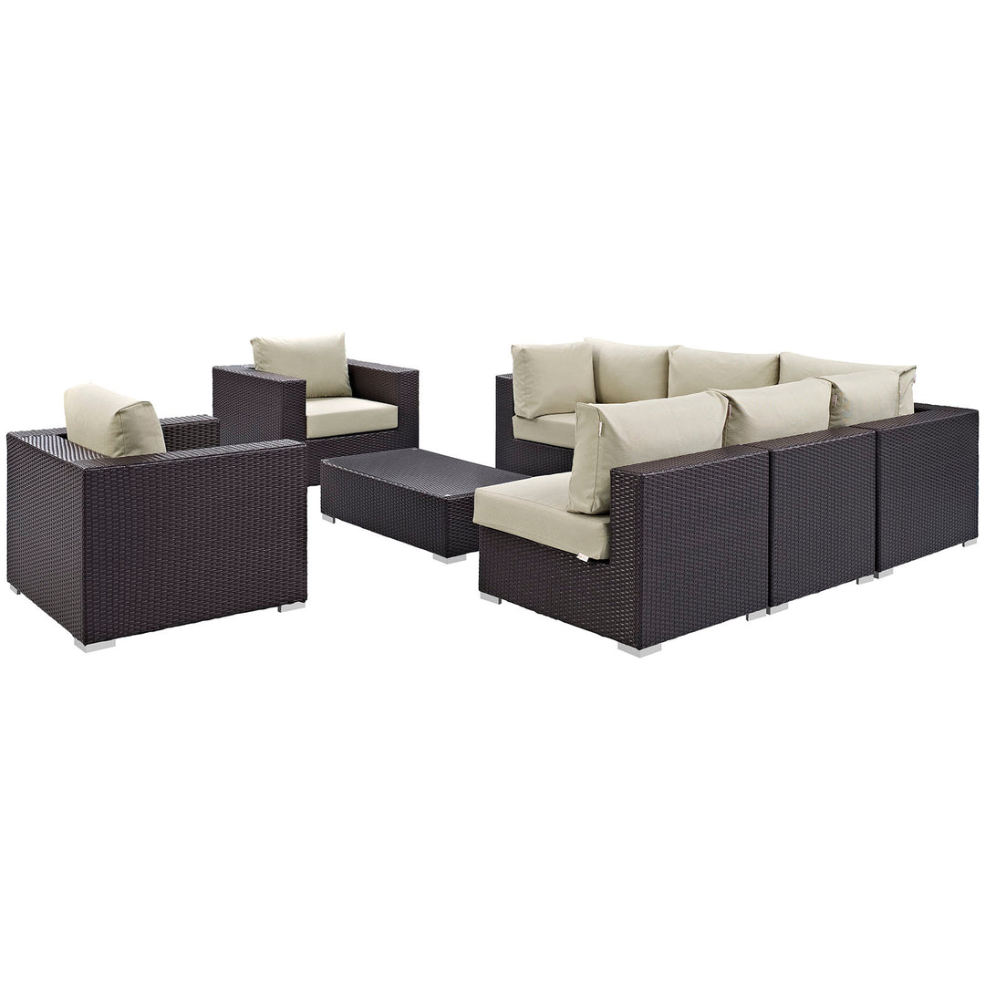 Converge 8 Piece Outdoor Patio Sofa Set