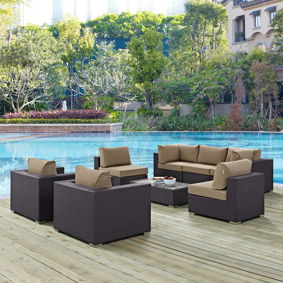 Converge 8 Piece Outdoor Patio Sofa Set