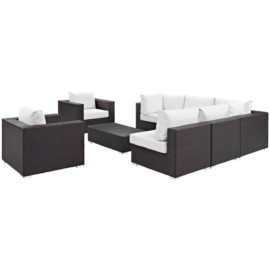 Converge 8 Piece Outdoor Patio Sofa Set