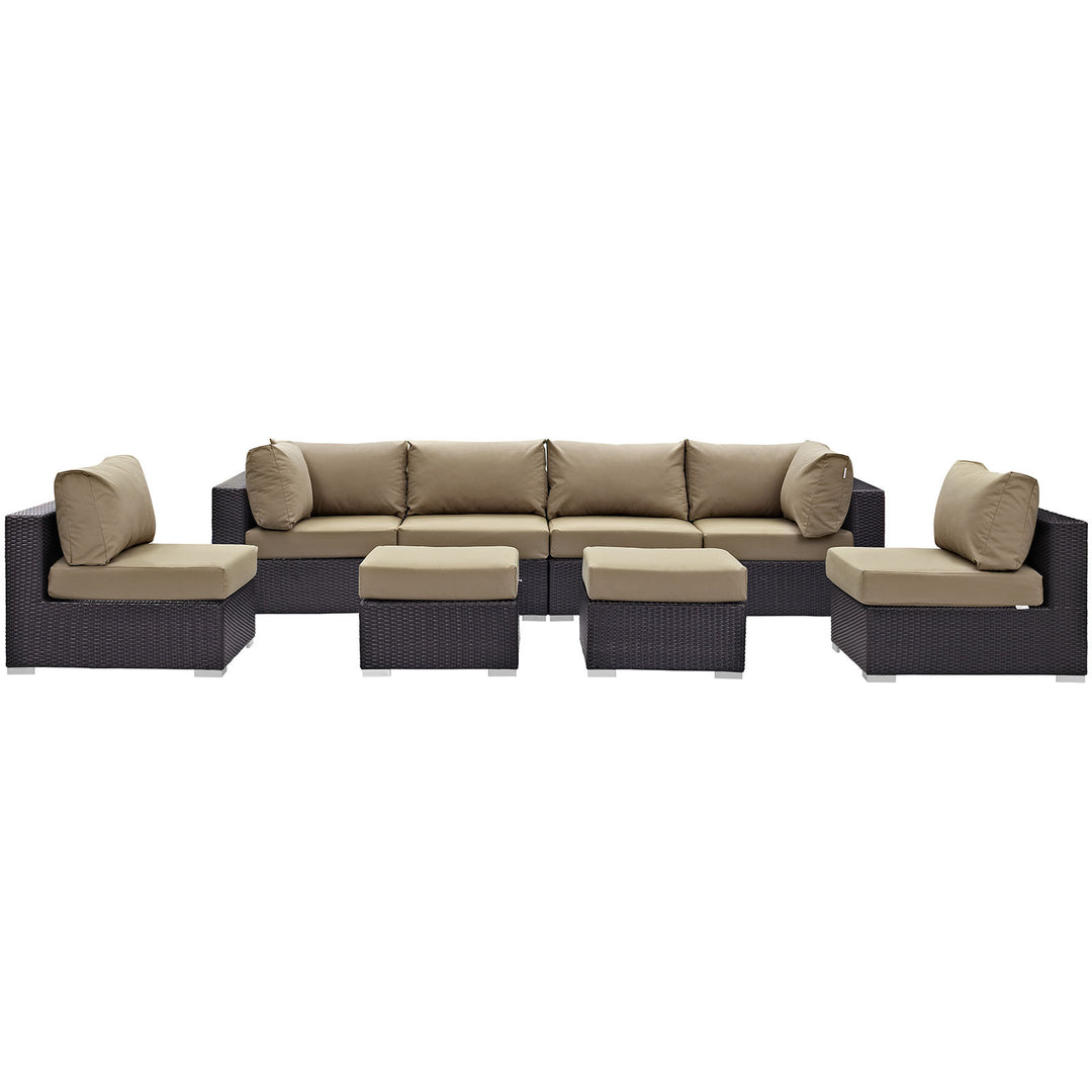 Concord 8 Piece Outdoor Patio Sectional Set