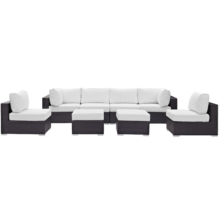 Concord 8 Piece Outdoor Patio Sectional Set