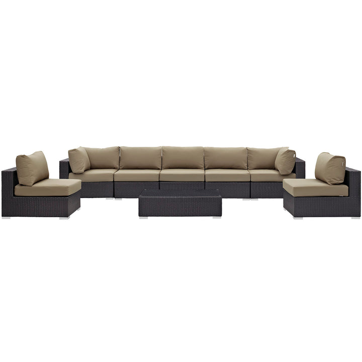 Converge 8 Piece Outdoor Patio Sectional Set