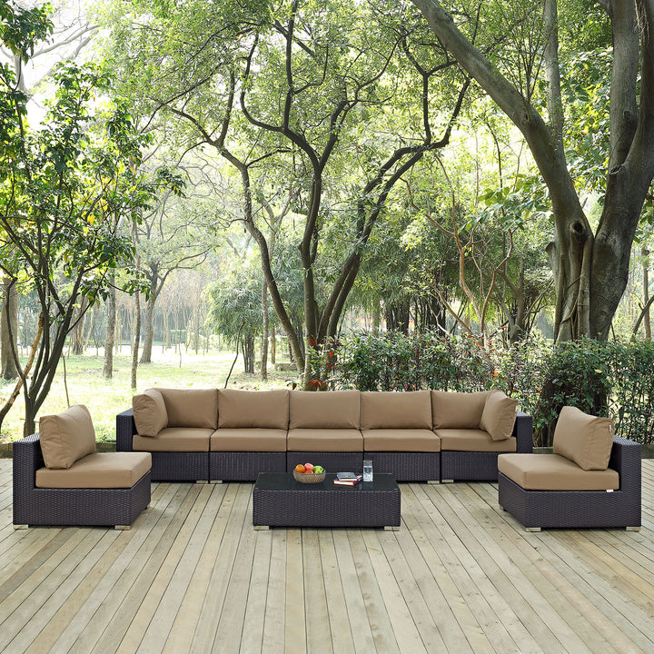 Converge 8 Piece Outdoor Patio Sectional Set