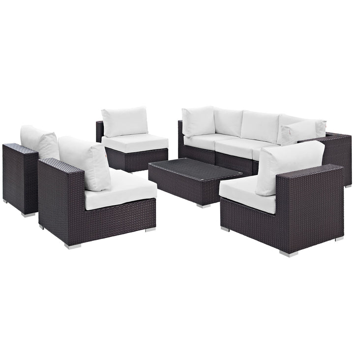 Converge 8 Piece Outdoor Patio Sectional Set