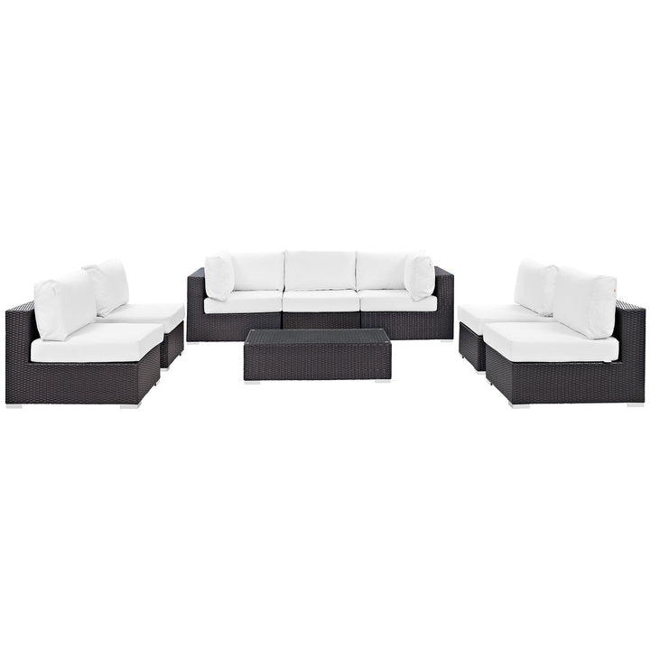 Converge 8 Piece Outdoor Patio Sectional Set