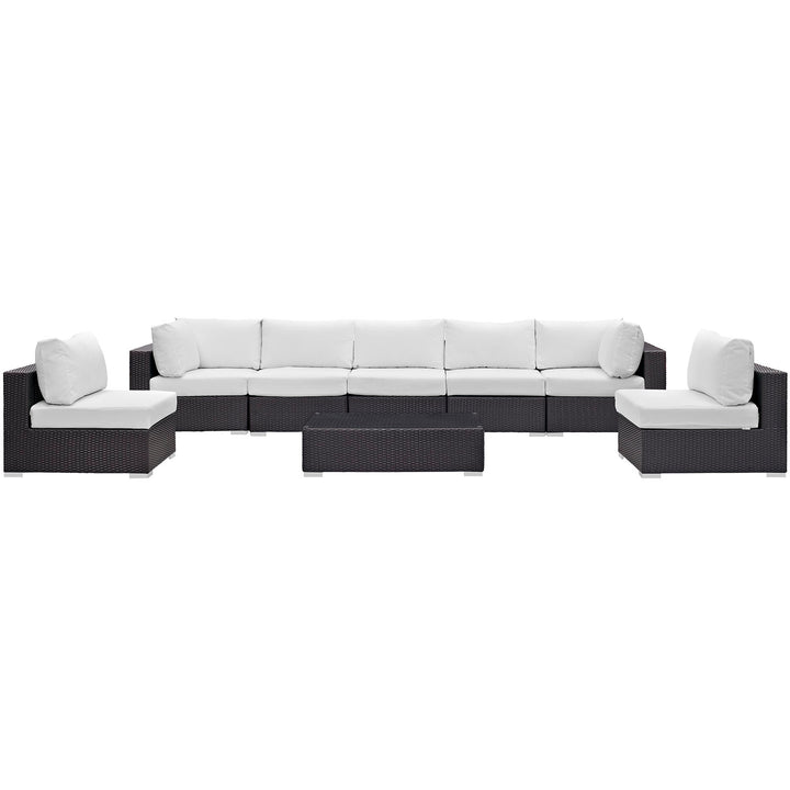 Converge 8 Piece Outdoor Patio Sectional Set