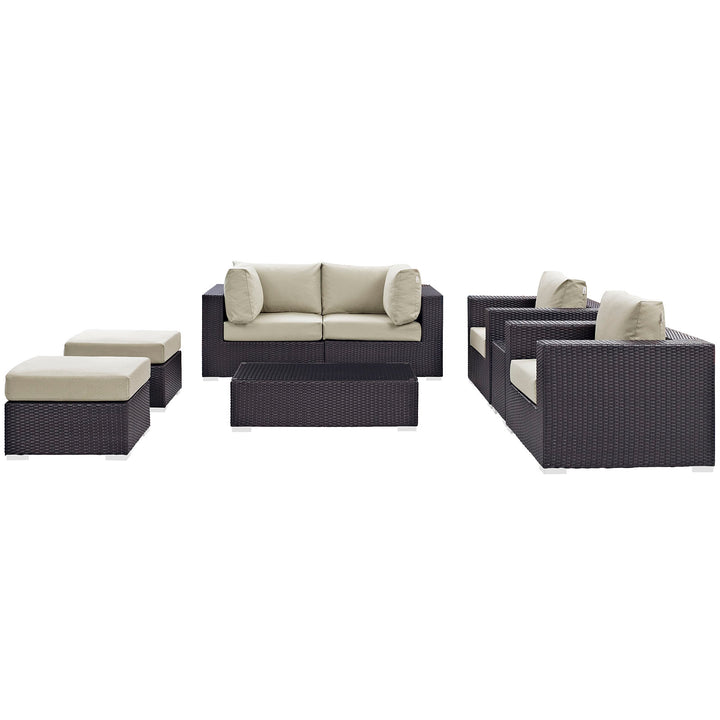 Converse 8 Piece Outdoor Patio Sectional Set