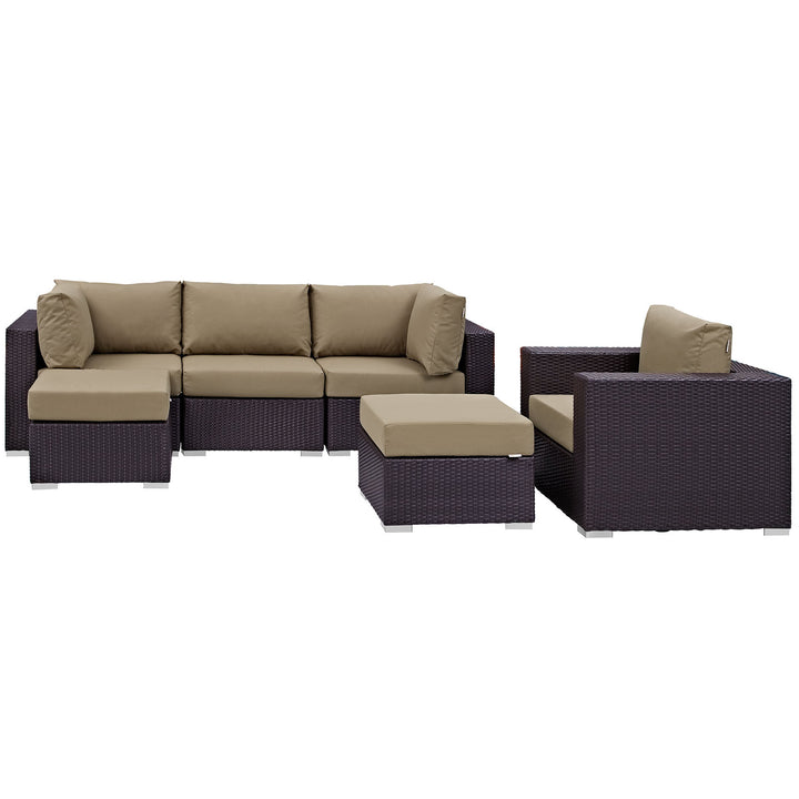 Converge 6 Piece Outdoor Patio Sectional Set