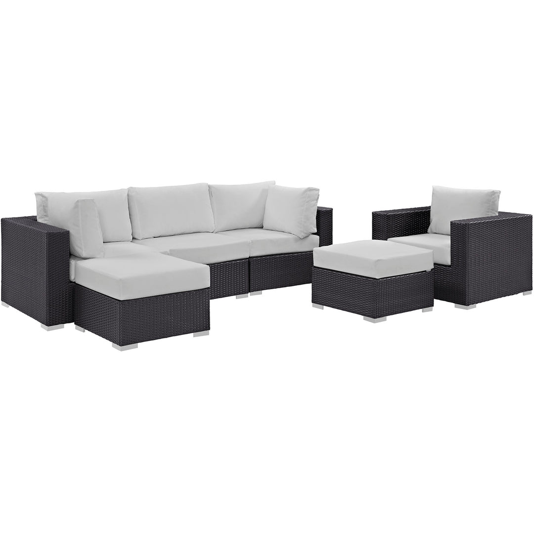 Converge 6 Piece Outdoor Patio Sectional Set