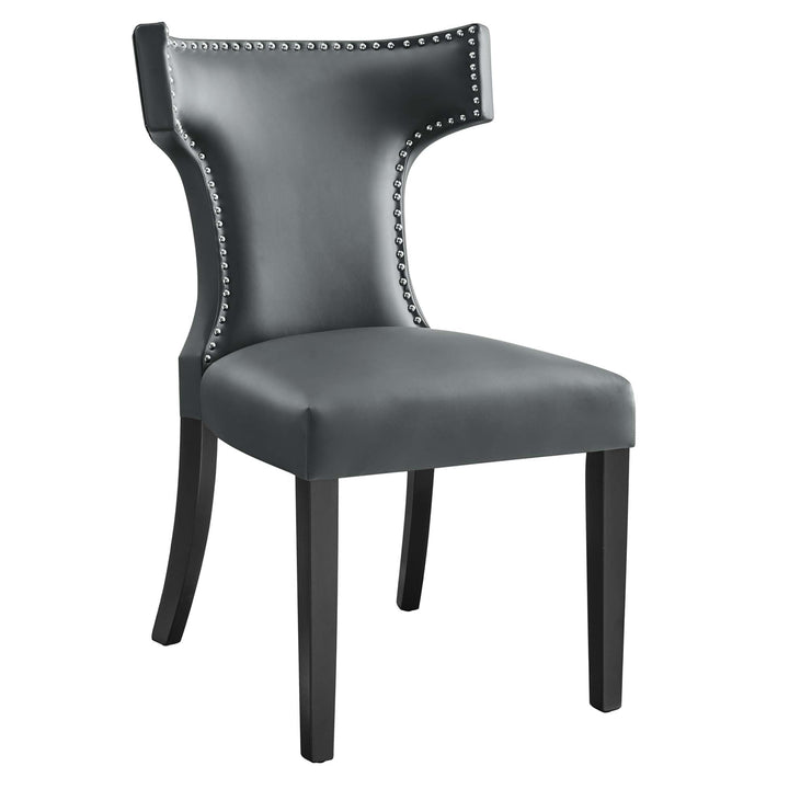 Crescent Vegan Leather Dining Chair