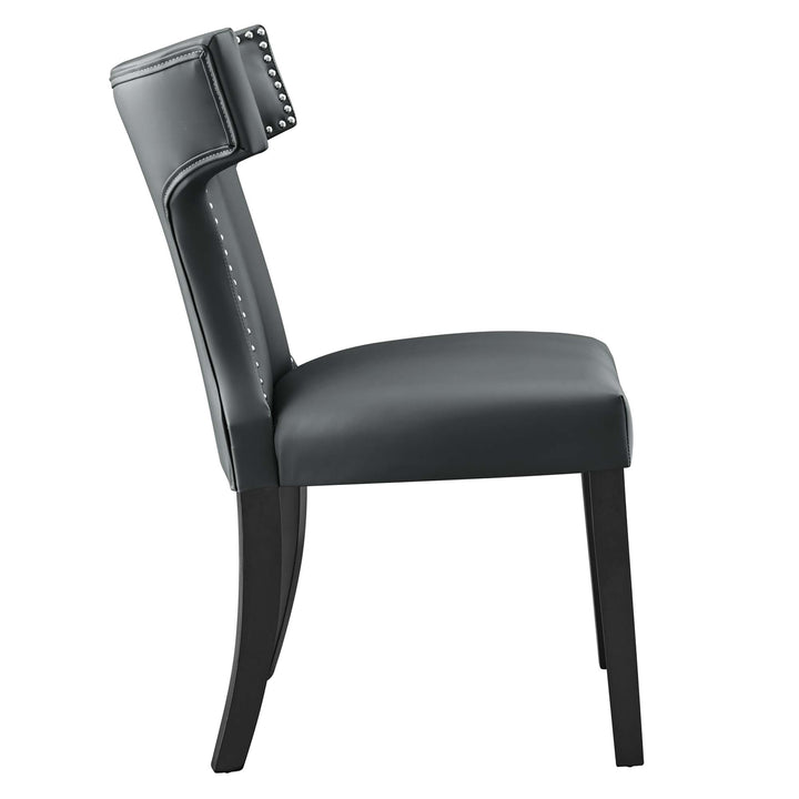 Crescent Vegan Leather Dining Chair