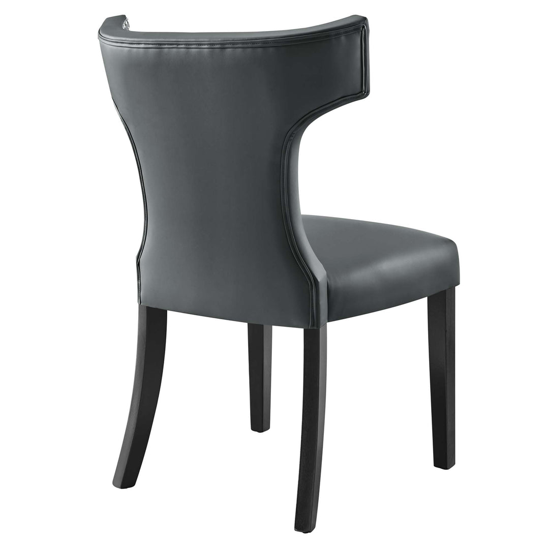 Crescent Vegan Leather Dining Chair