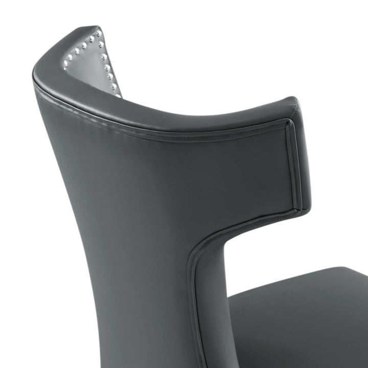 Crescent Vegan Leather Dining Chair