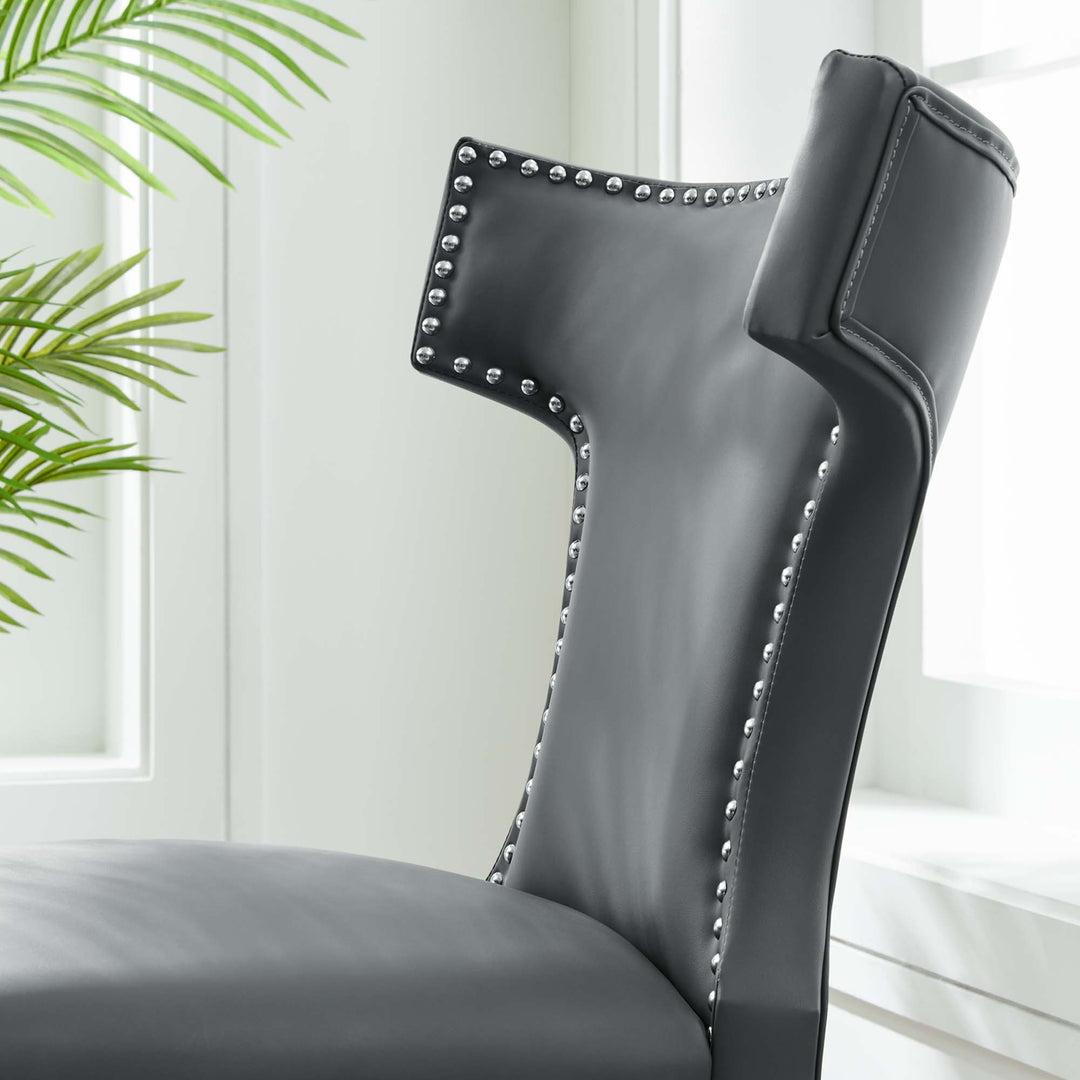 Crescent Vegan Leather Dining Chair