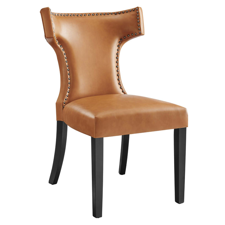 Crescent Vegan Leather Dining Chair