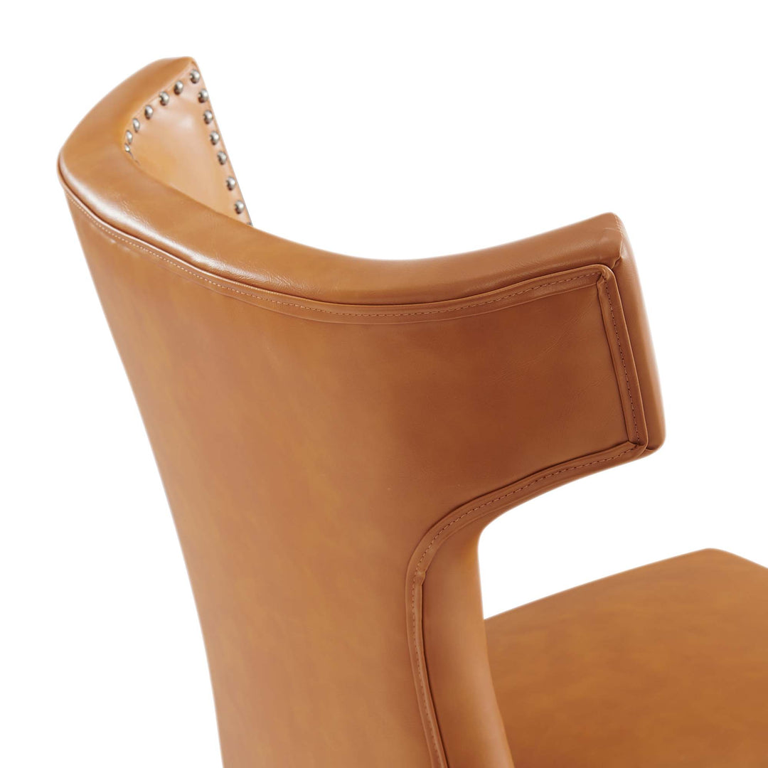 Crescent Vegan Leather Dining Chair