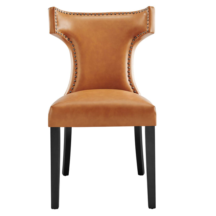 Crescent Vegan Leather Dining Chair