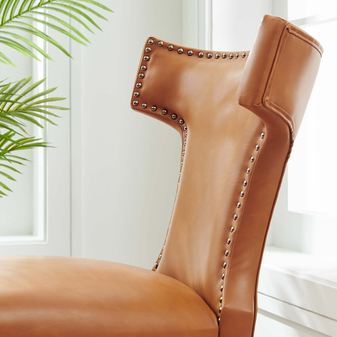 Crescent Vegan Leather Dining Chair