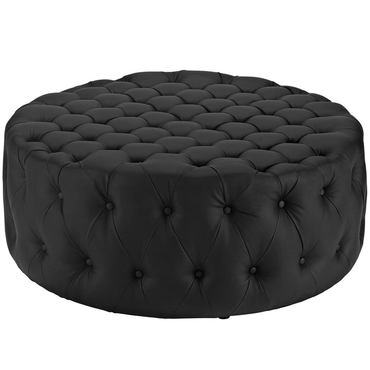 Adele Upholstered Vinyl Ottoman