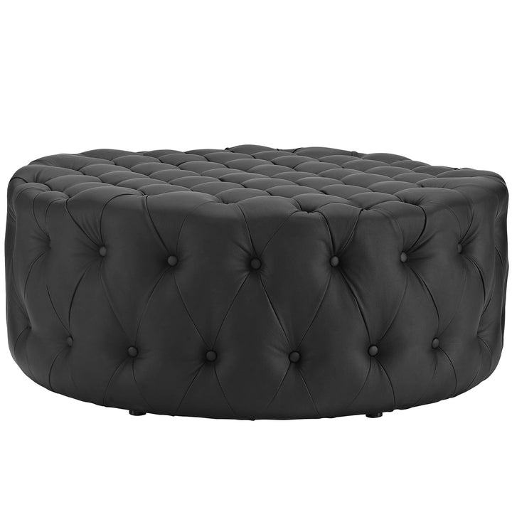 Adele Upholstered Vinyl Ottoman