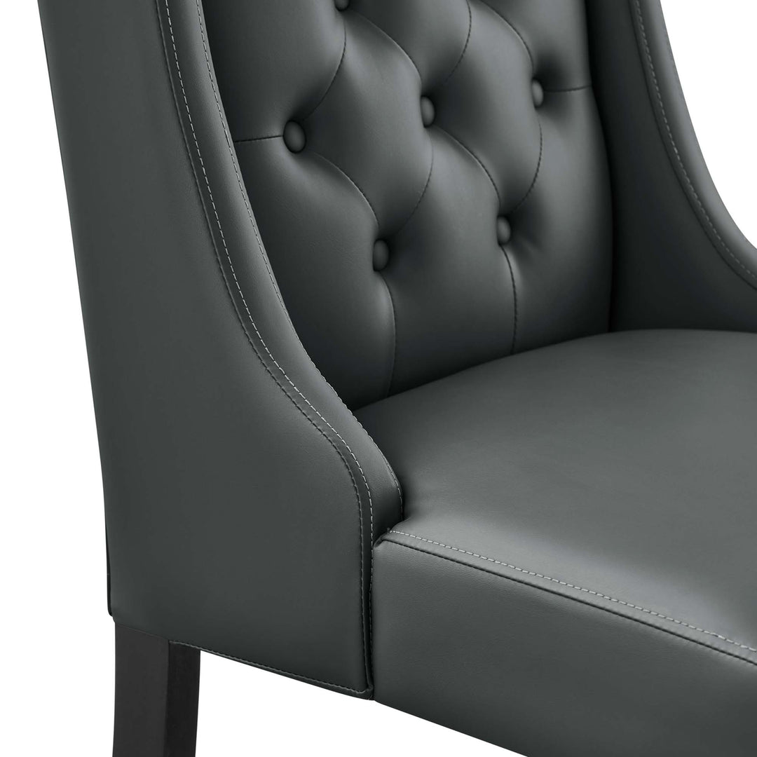 Belmont Button Tufted Vegan Leather Dining Chair