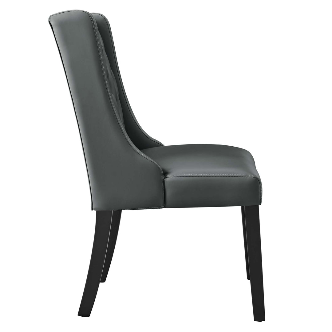 Buckingham Button Tufted Vegan Leather Dining Chair