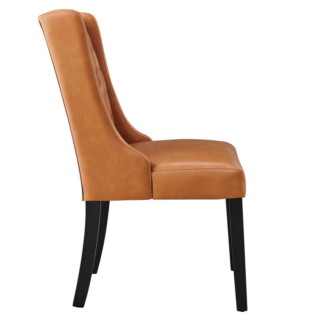 Belmont Button Tufted Vegan Leather Dining Chair