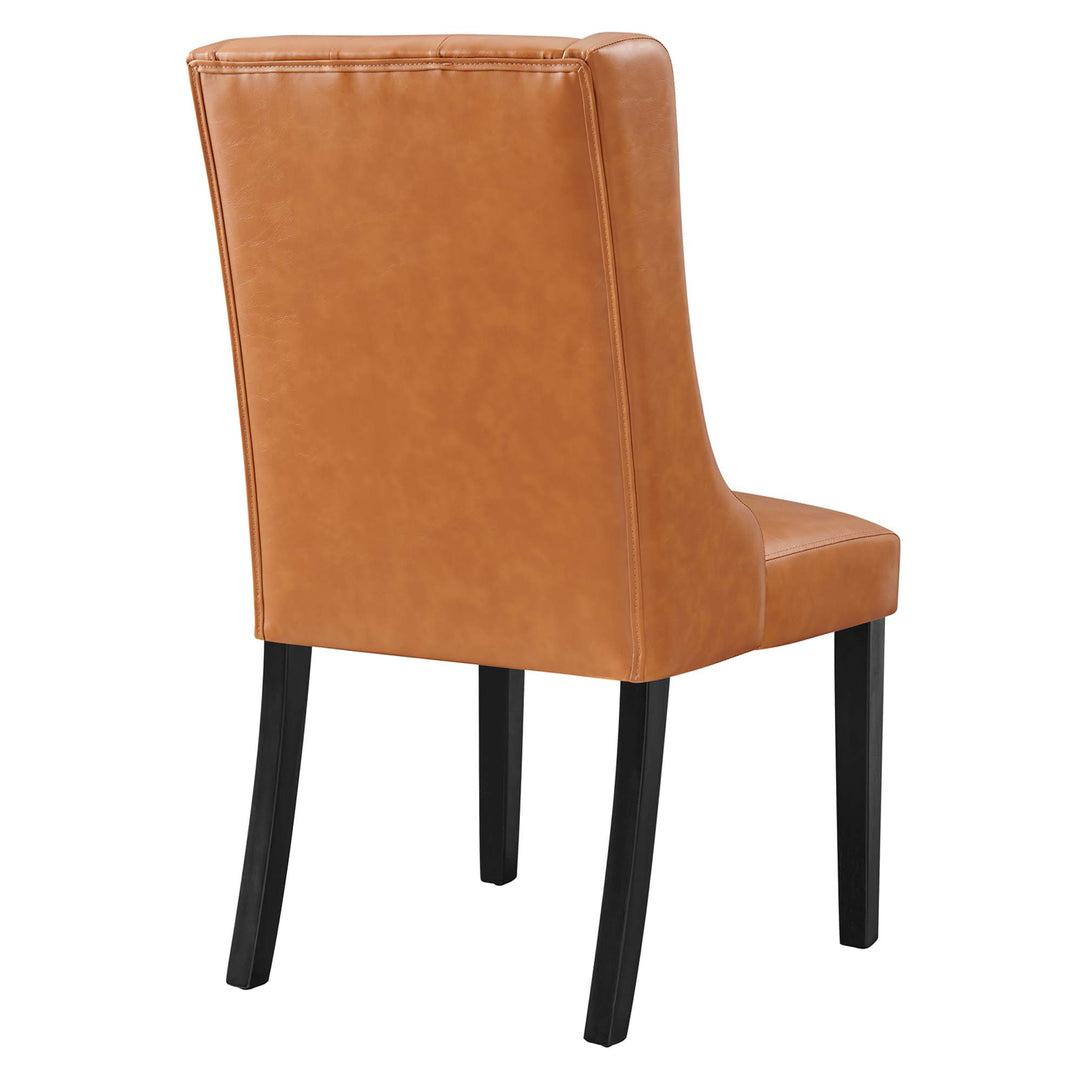 Buckingham Button Tufted Vegan Leather Dining Chair