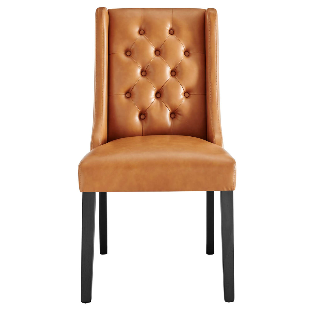 Belmont Button Tufted Vegan Leather Dining Chair