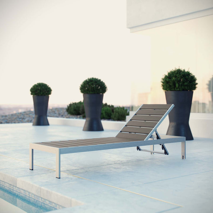 Sunset Outdoor Patio Aluminum Chaise