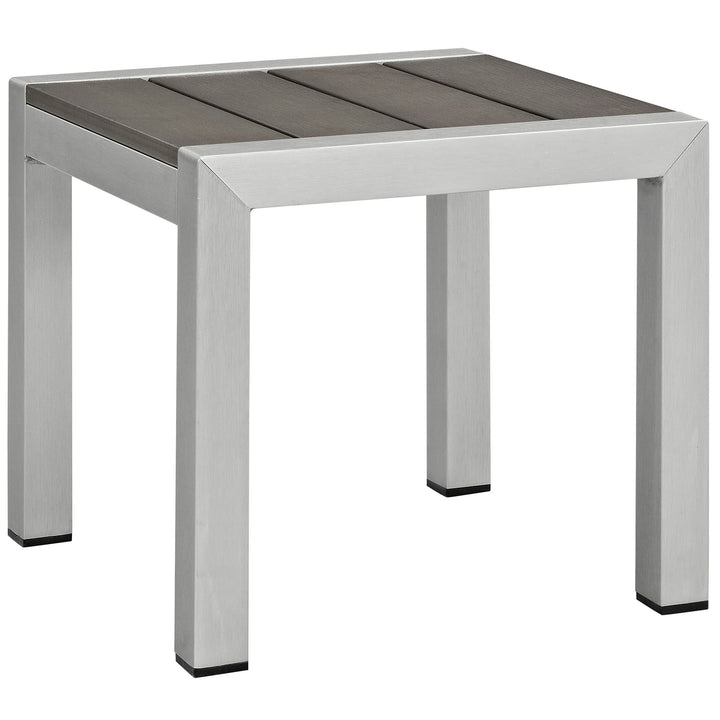 Seaside Outdoor Patio Aluminum Side Table