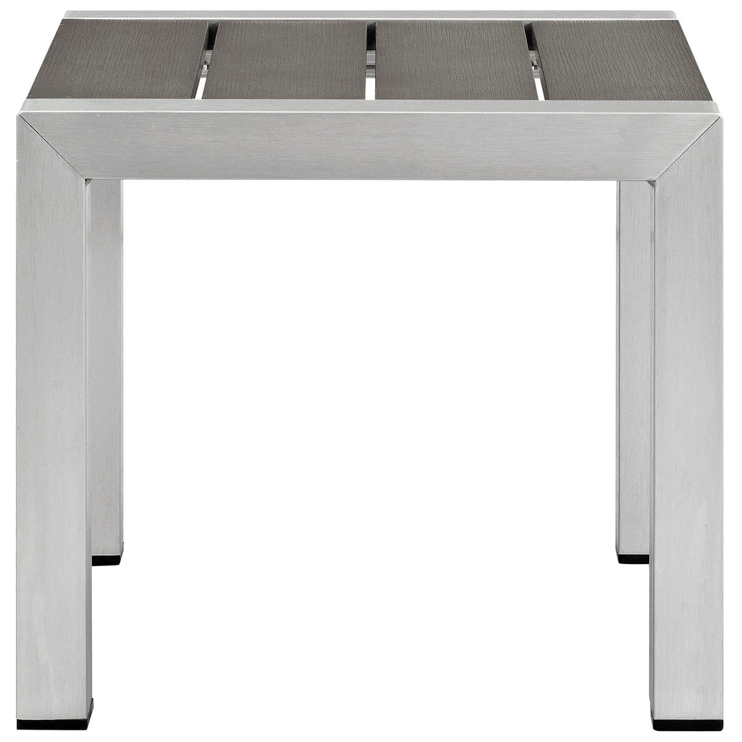 Seaside Outdoor Patio Aluminum Side Table