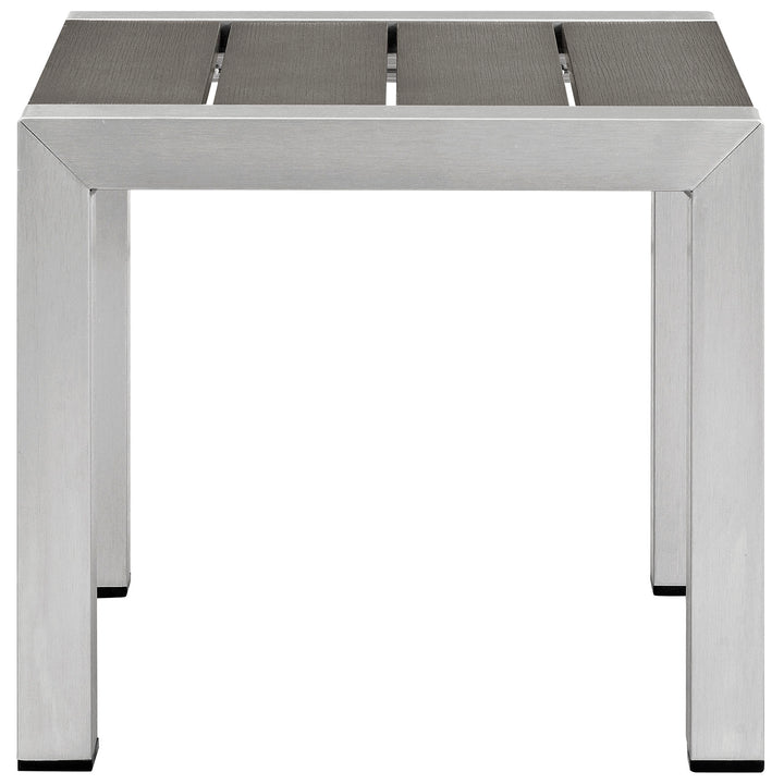 Seaside Outdoor Patio Aluminum Side Table