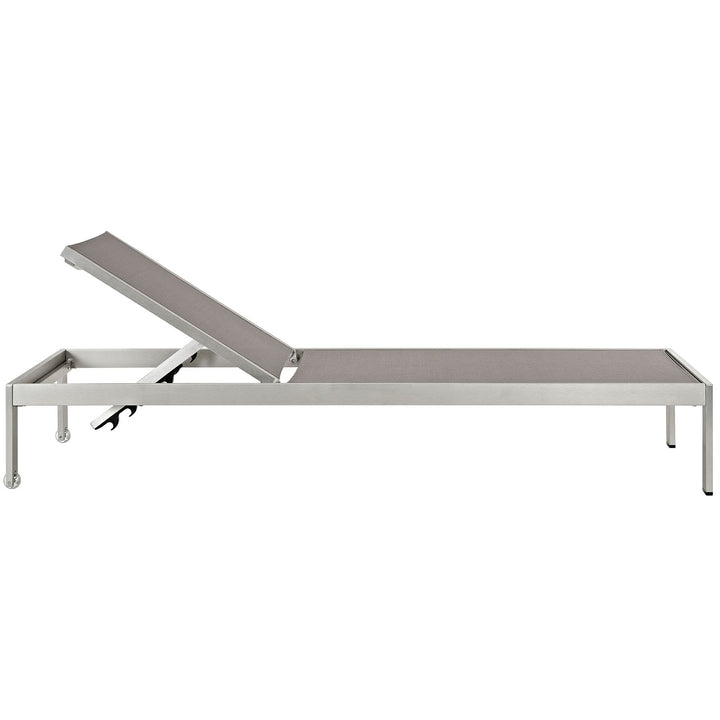 Summit Outdoor Poolside Aluminum Lounger