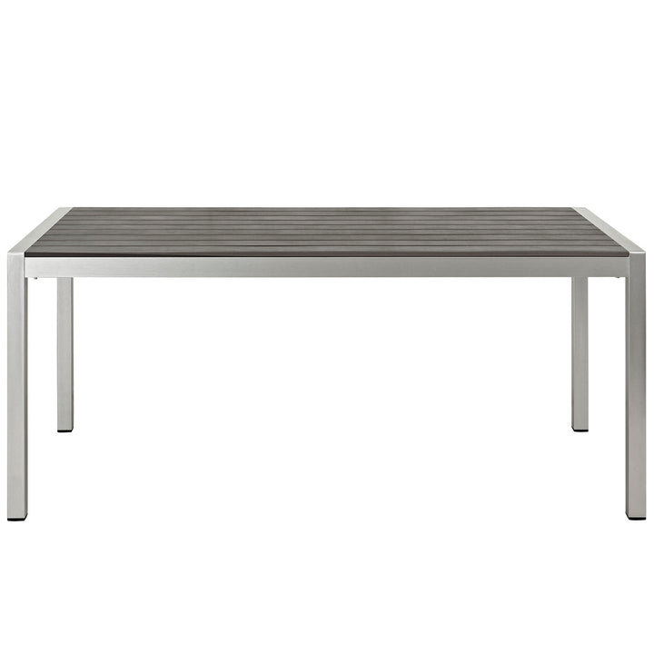 Seaside Outdoor Patio Aluminum Dining Table