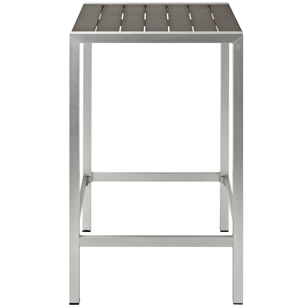 Seaside Open-Air Aluminum Bar Table