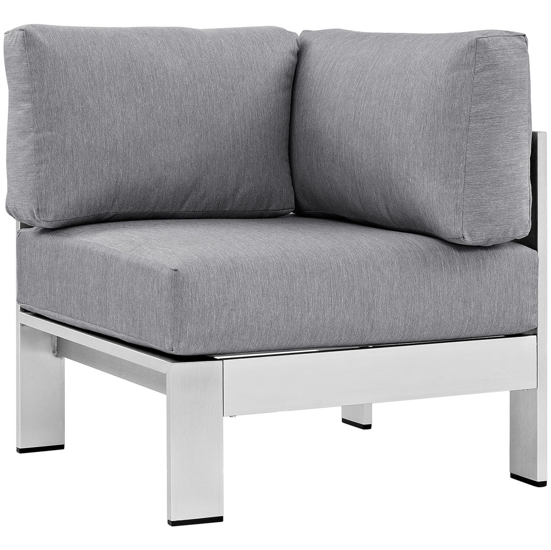 Shoreline Outdoor Patio Aluminum Corner Sofa