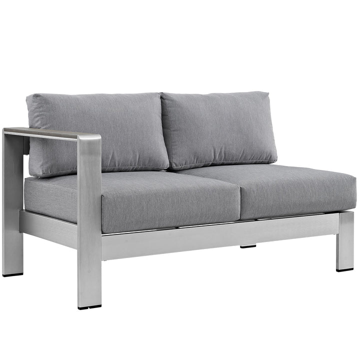 Sea Line-Angle Chaise Sectional Garden Lounge Aluminum Loveseat