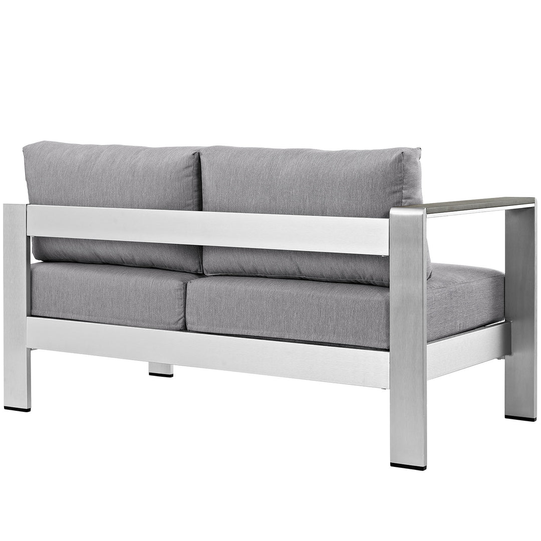 Sea Line-Angle Chaise Sectional Garden Lounge Aluminum Loveseat