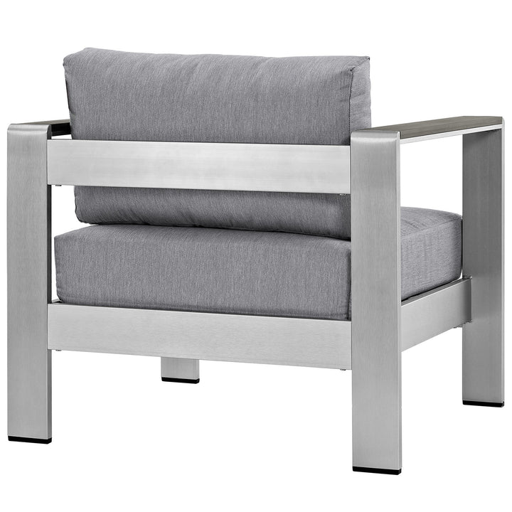 Seaside Outdoor Patio Aluminum Armchair