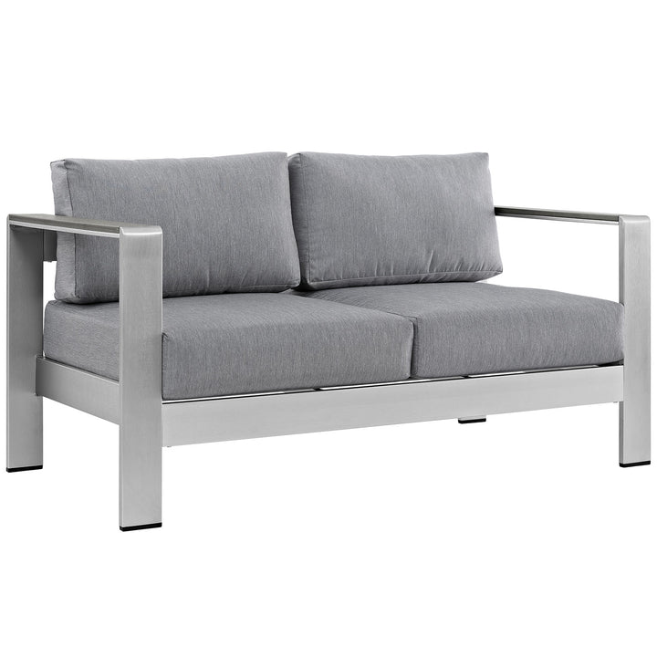 Seaside Open-Air Aluminum Loveseat